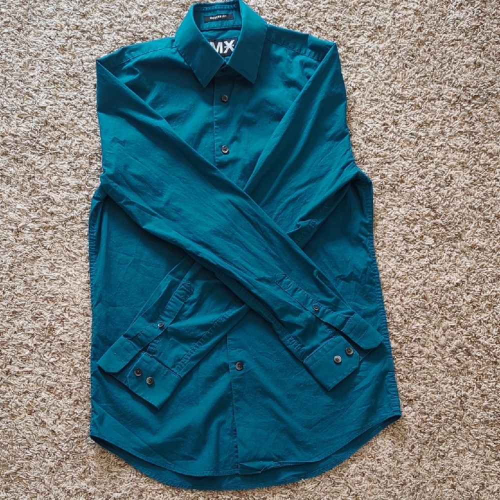 Teal Button-Up Shirt